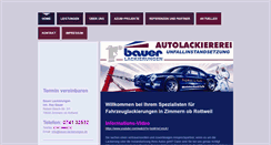 Desktop Screenshot of bauer-lackierungen.com
