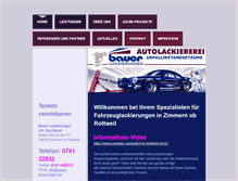 Tablet Screenshot of bauer-lackierungen.com